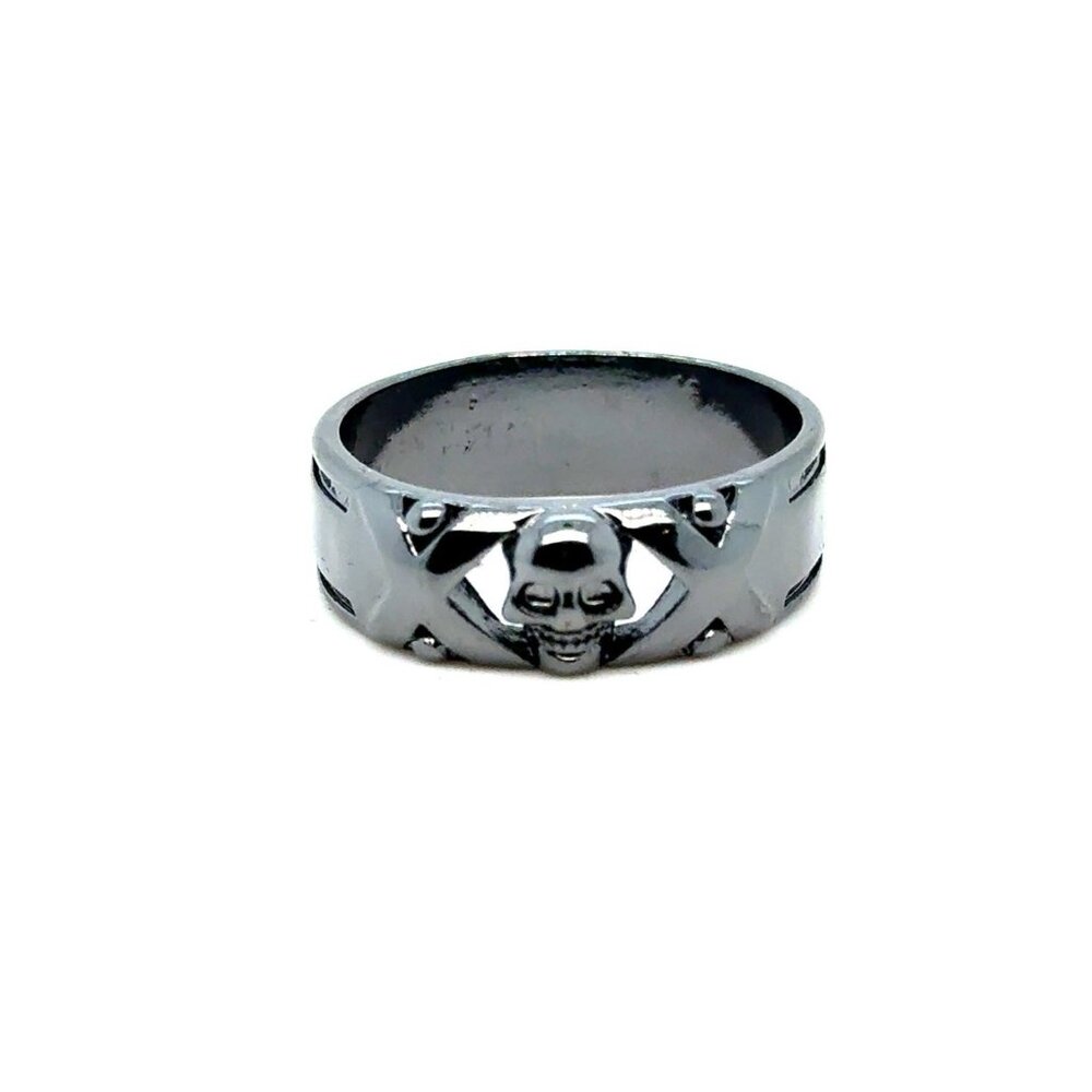 XOX Skull Black Band‎ Ring